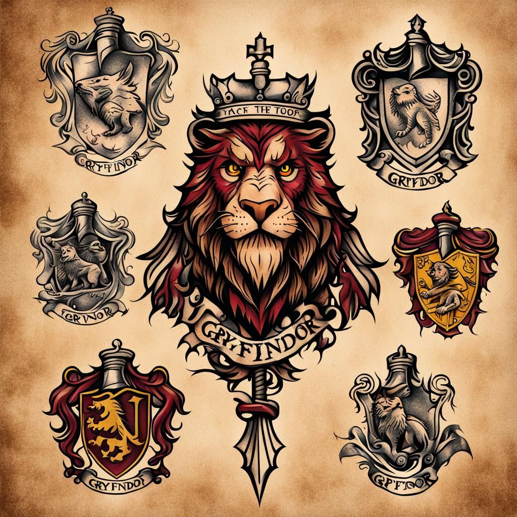 Gryffindor Tattoo Design