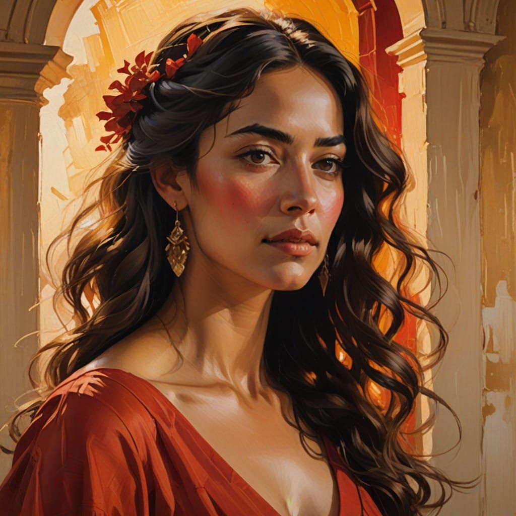 Spanish Beauty in Warm Golden Light