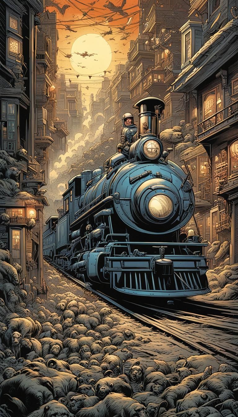 Wacky Historical Photos in Comic Book Art Style