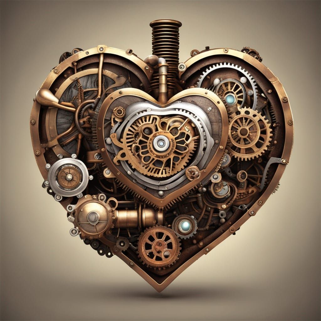 Steampunk Engine Creates Beautiful Heart