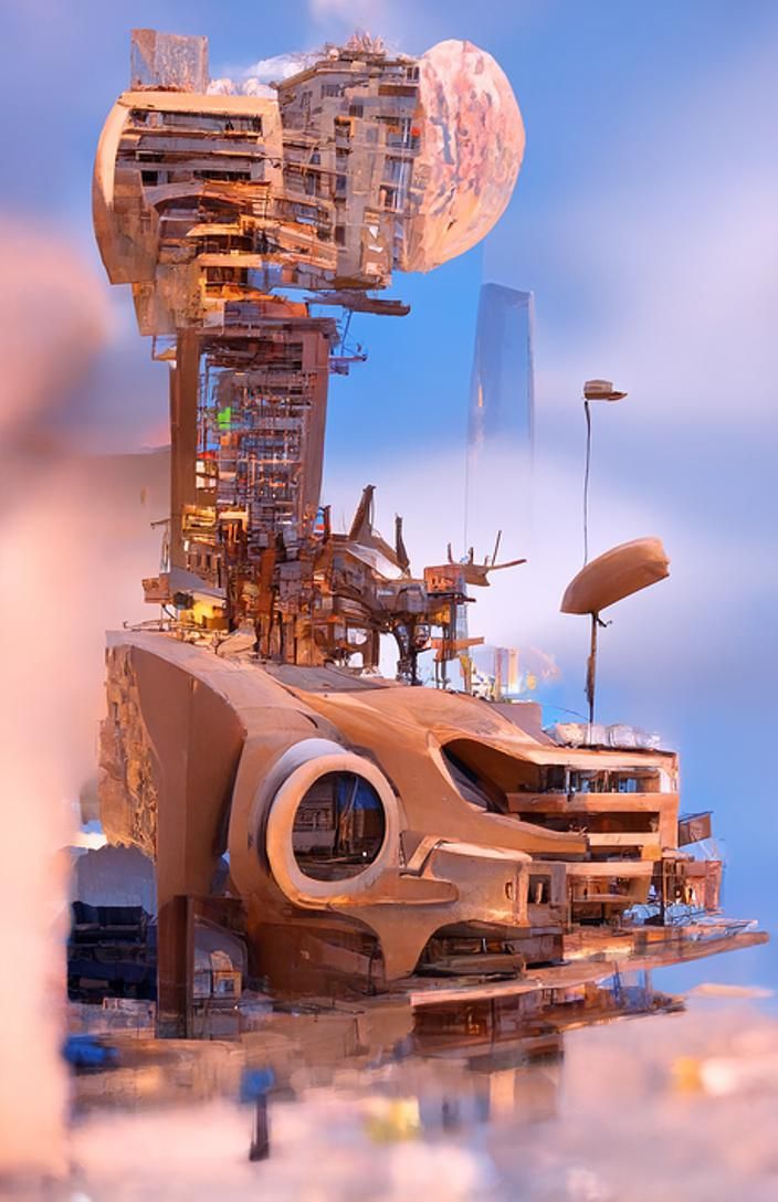 Artstation rendering of City of Utopia, future city