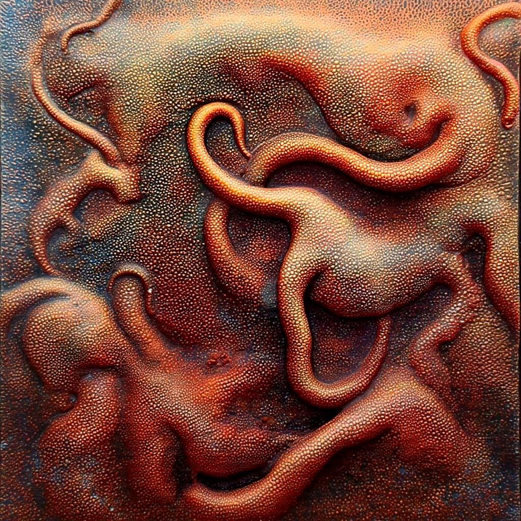 Whimsical Porcupine Pipes Landscape in 3D