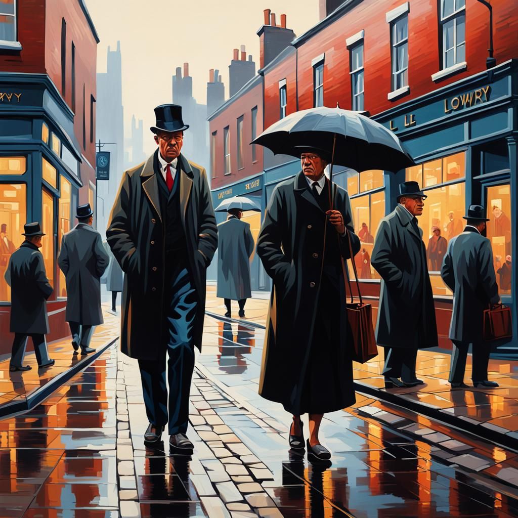 Hyperrealistic Street Scene in Splash Art Style