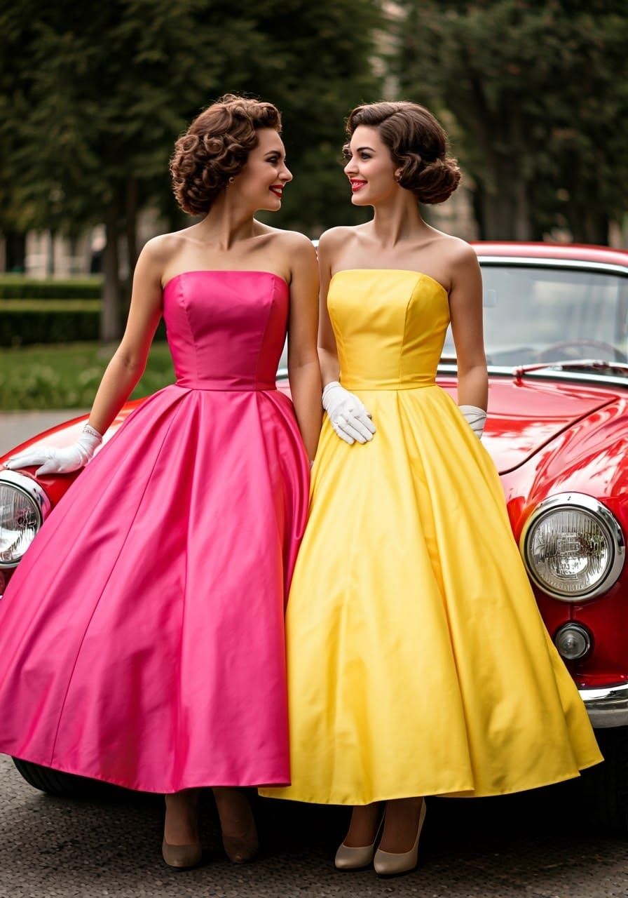 Elegant Women at 1959 Monte Carlo Rally