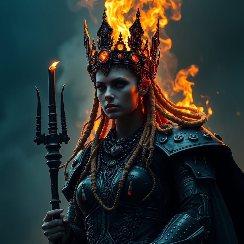 Fiery Image of the Borg Queen