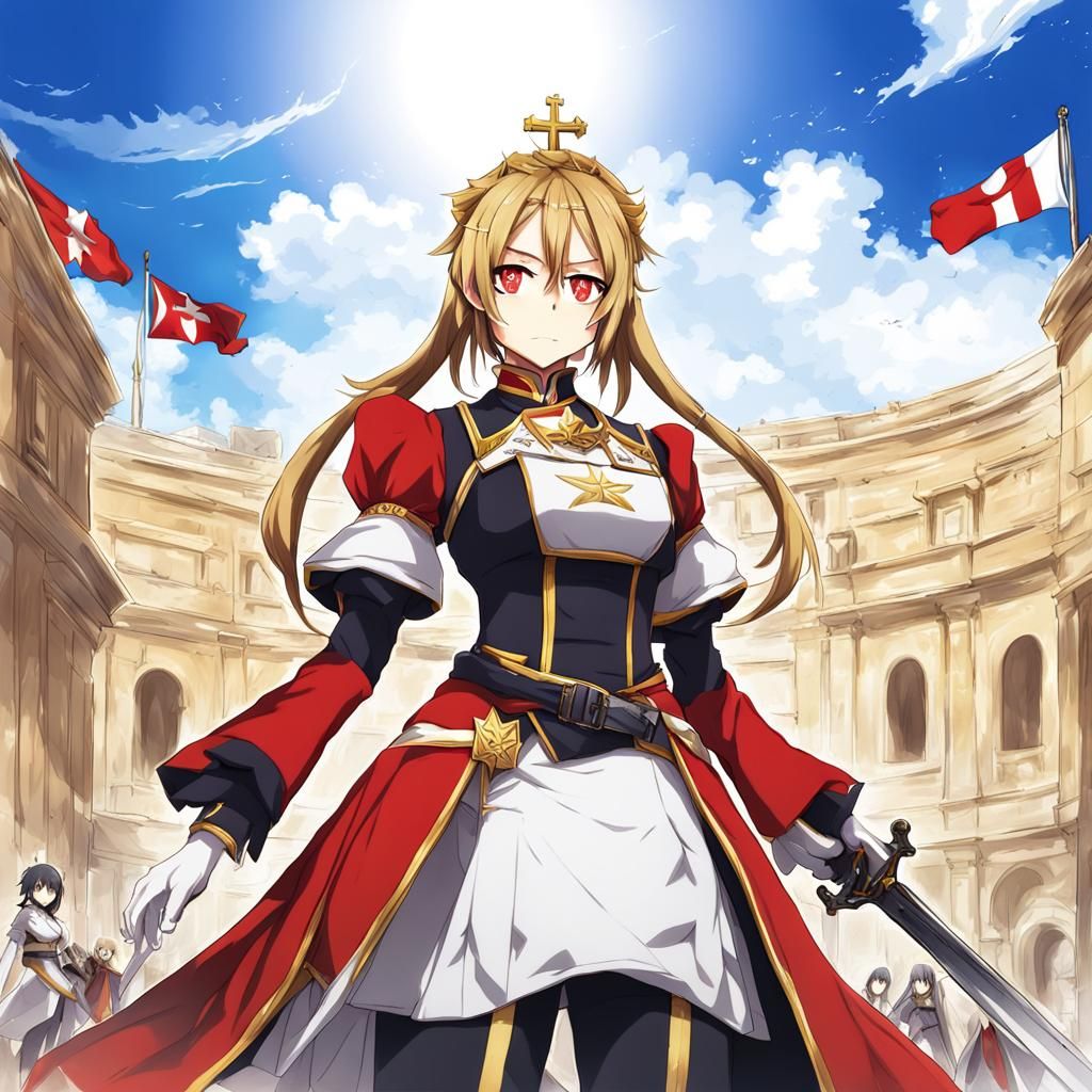 Malta Personified in Anime Style