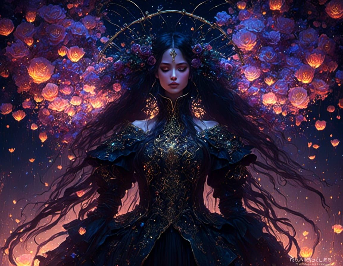 Bustling Cafe: Post-Impressionist Rainy Night Watercolor