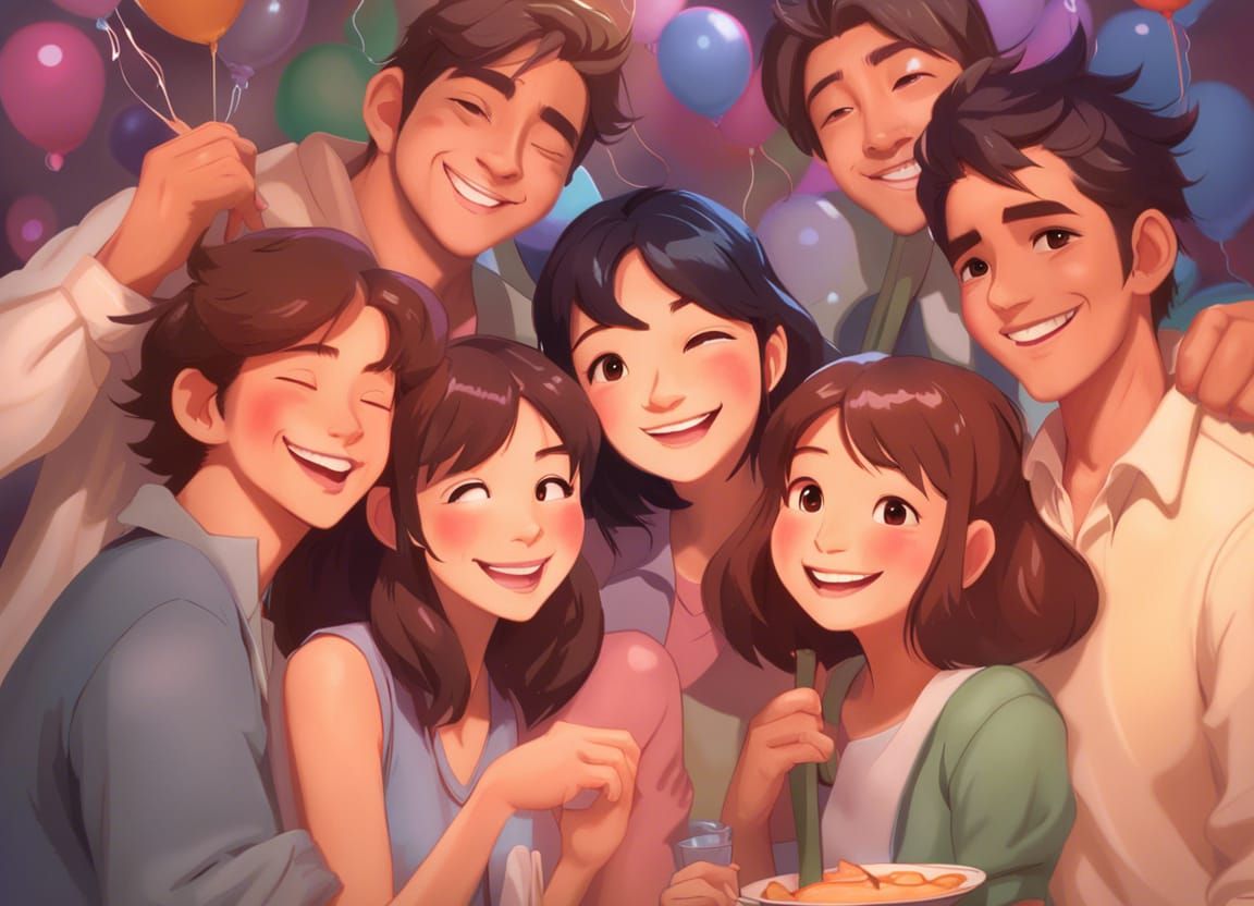 Friends Celebrate Milestone in Studio Ghibli Style
