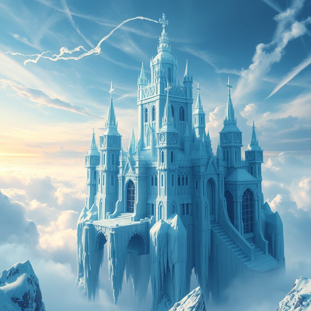 Stormbringer Ice Castle in Futuristic Style