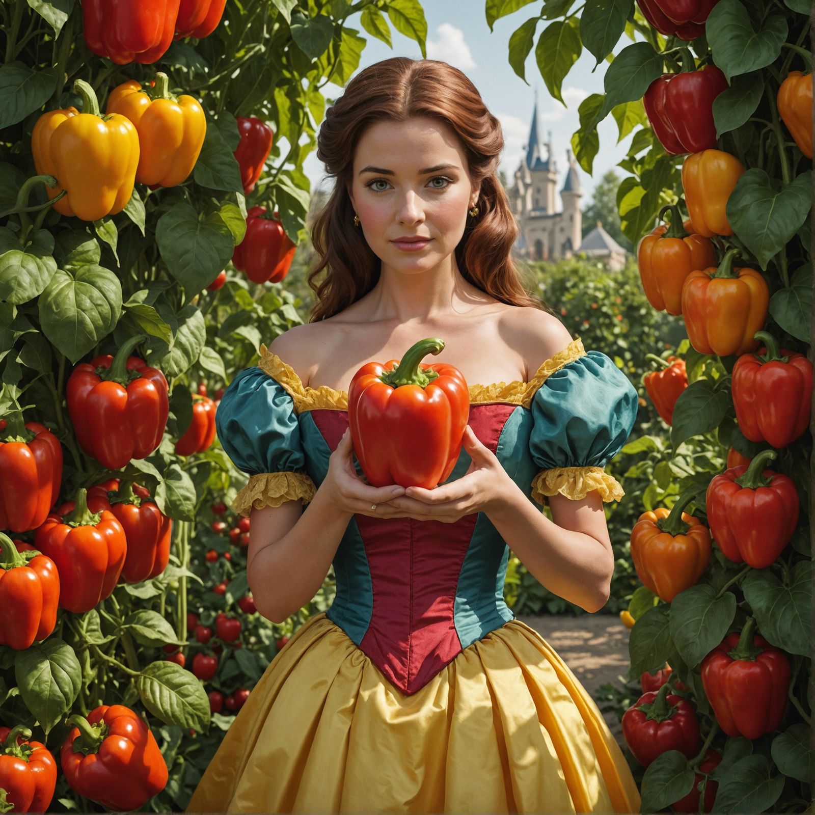 Princess Belle and the Giant Bell Pepper