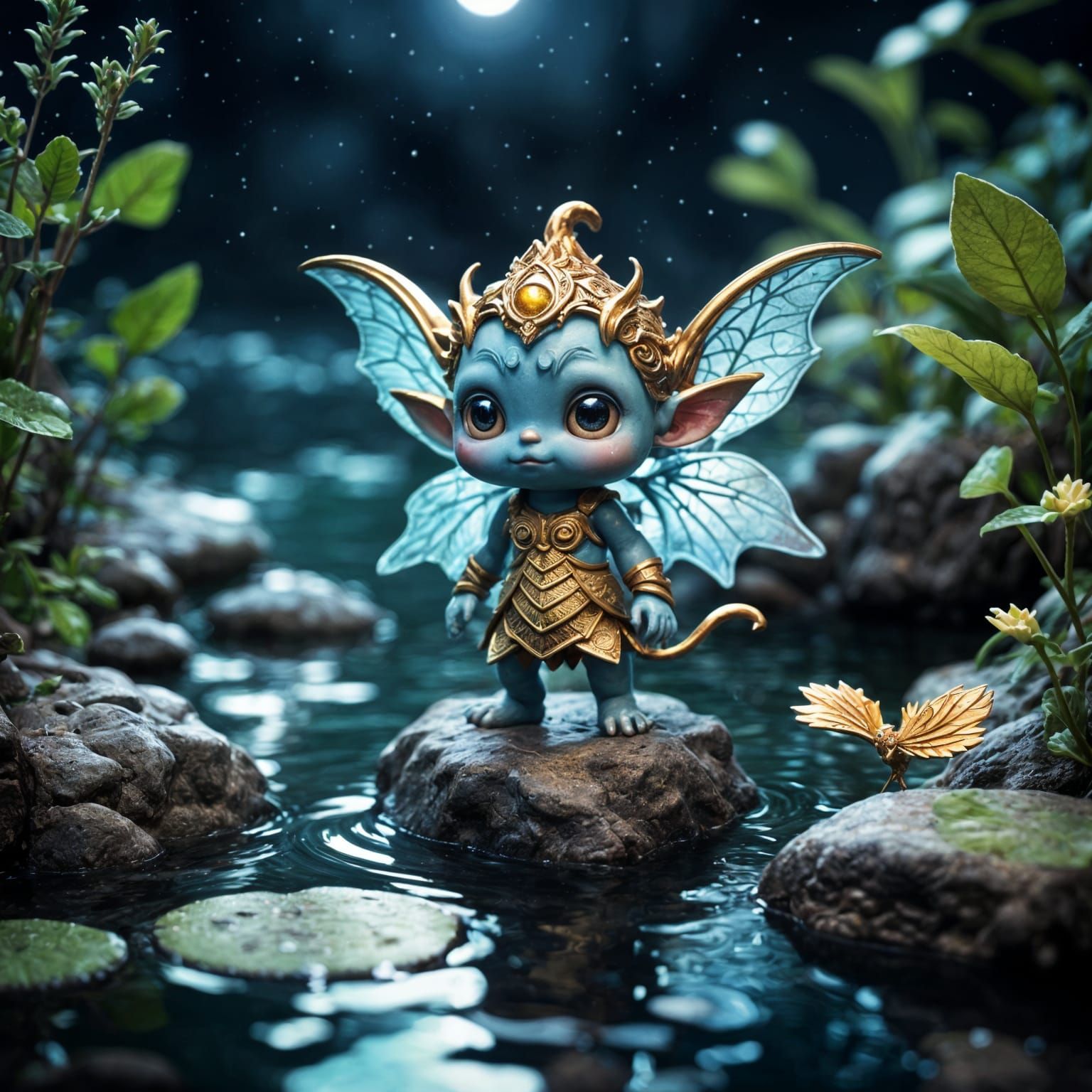Cute little water imp