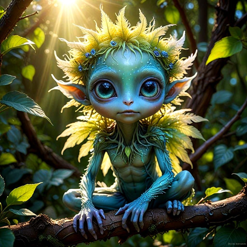 Ethereal Fern Prince in Lush Garden