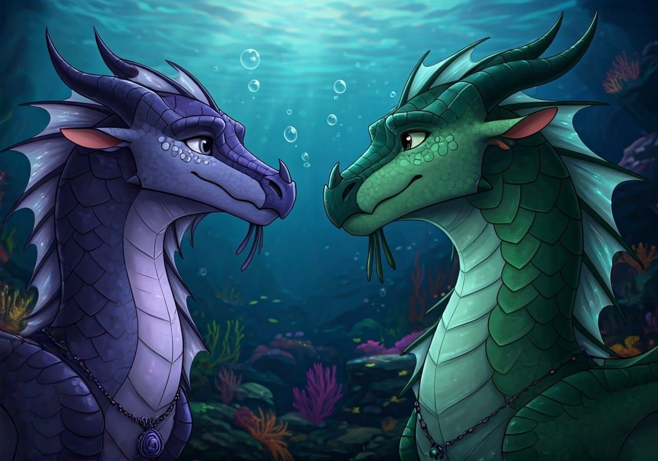 Fathom and Indigo in Romantic Underwater Harmony