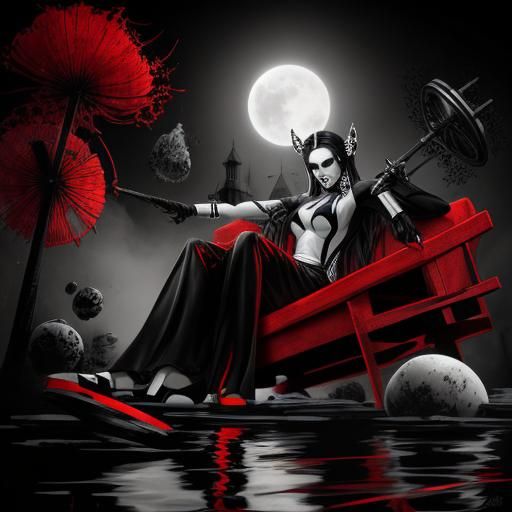 Simple Black and White AI Art