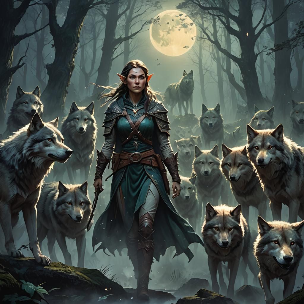 Elf's Quest: A Moonlit Forest Adventure