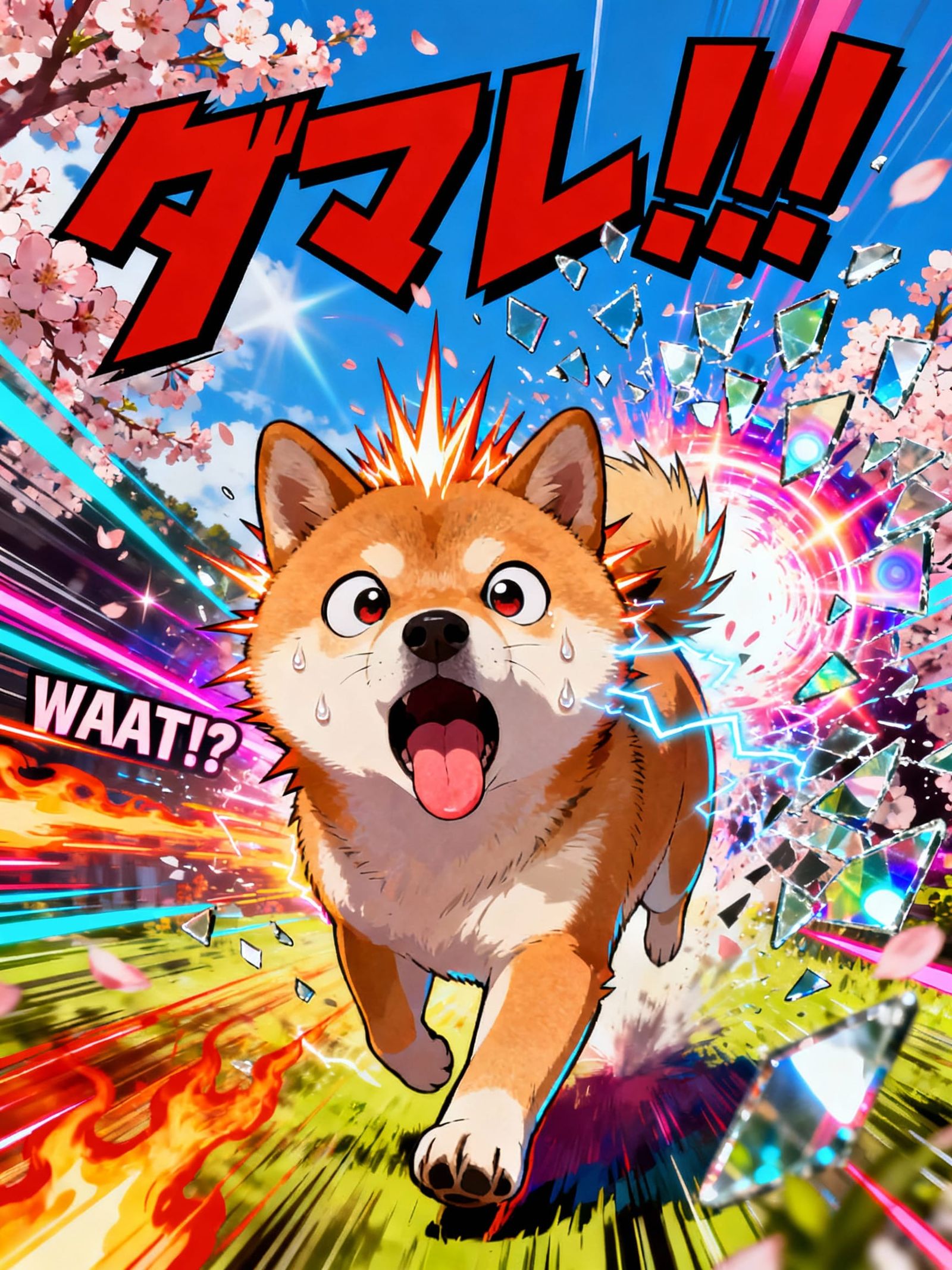 Shiba Inu's Cosmic Shock: Ultimate Anime Reaction Face