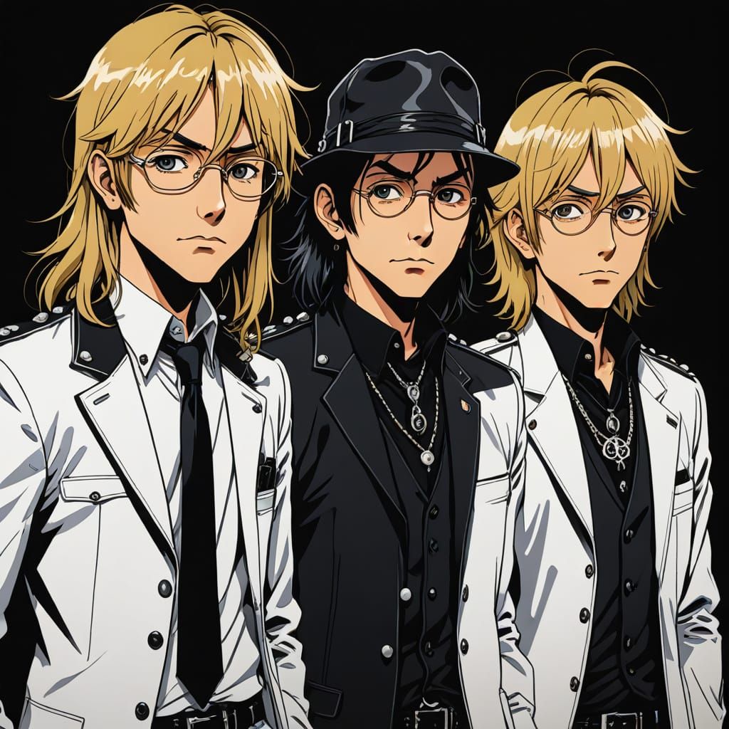 Anime Style Portrait of Cheap Trick