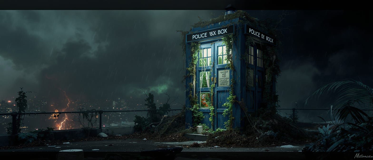 TARDIS Opens to Rainforest: Digital Art