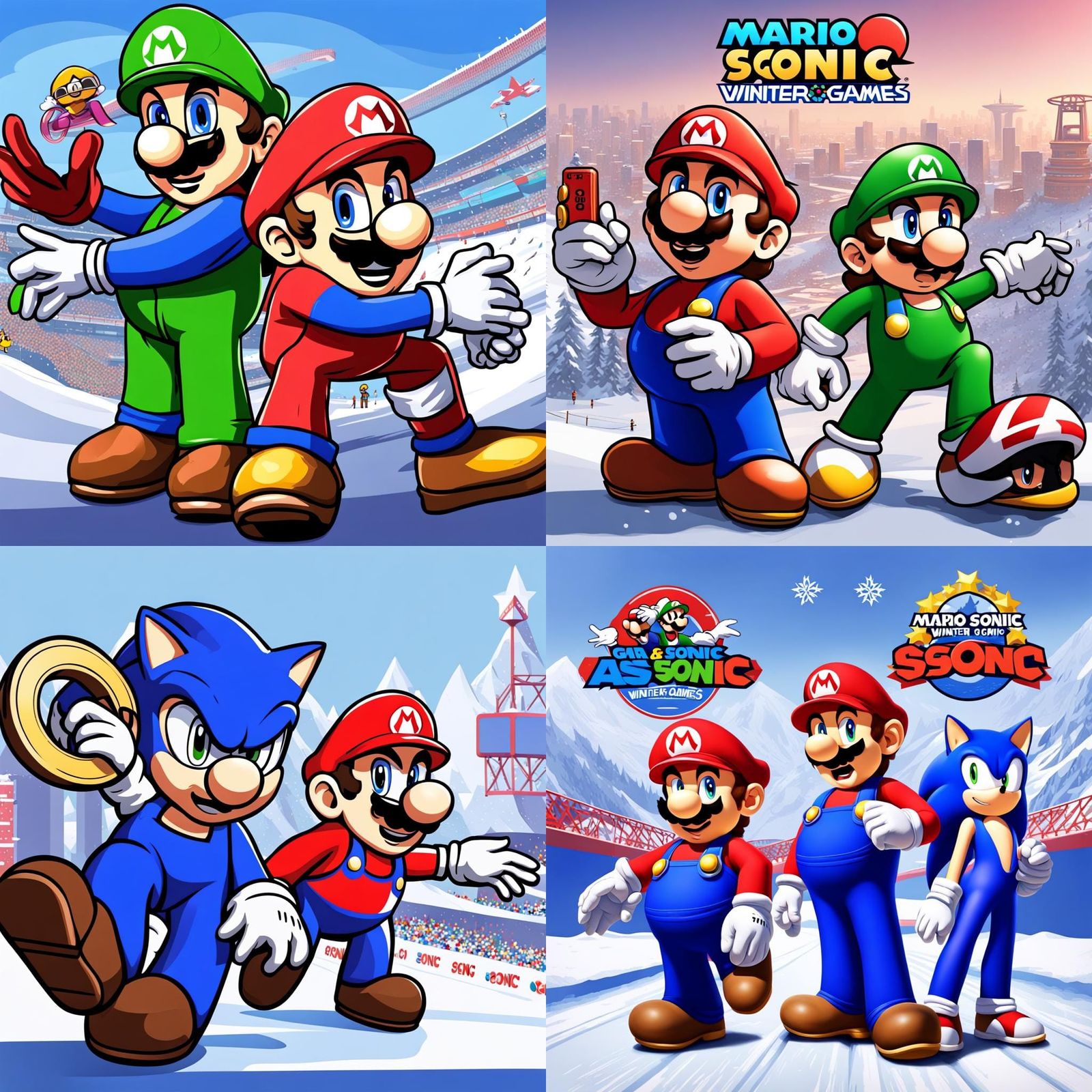 Mario and Sonic Winter Olympics: GTA Loading Screen