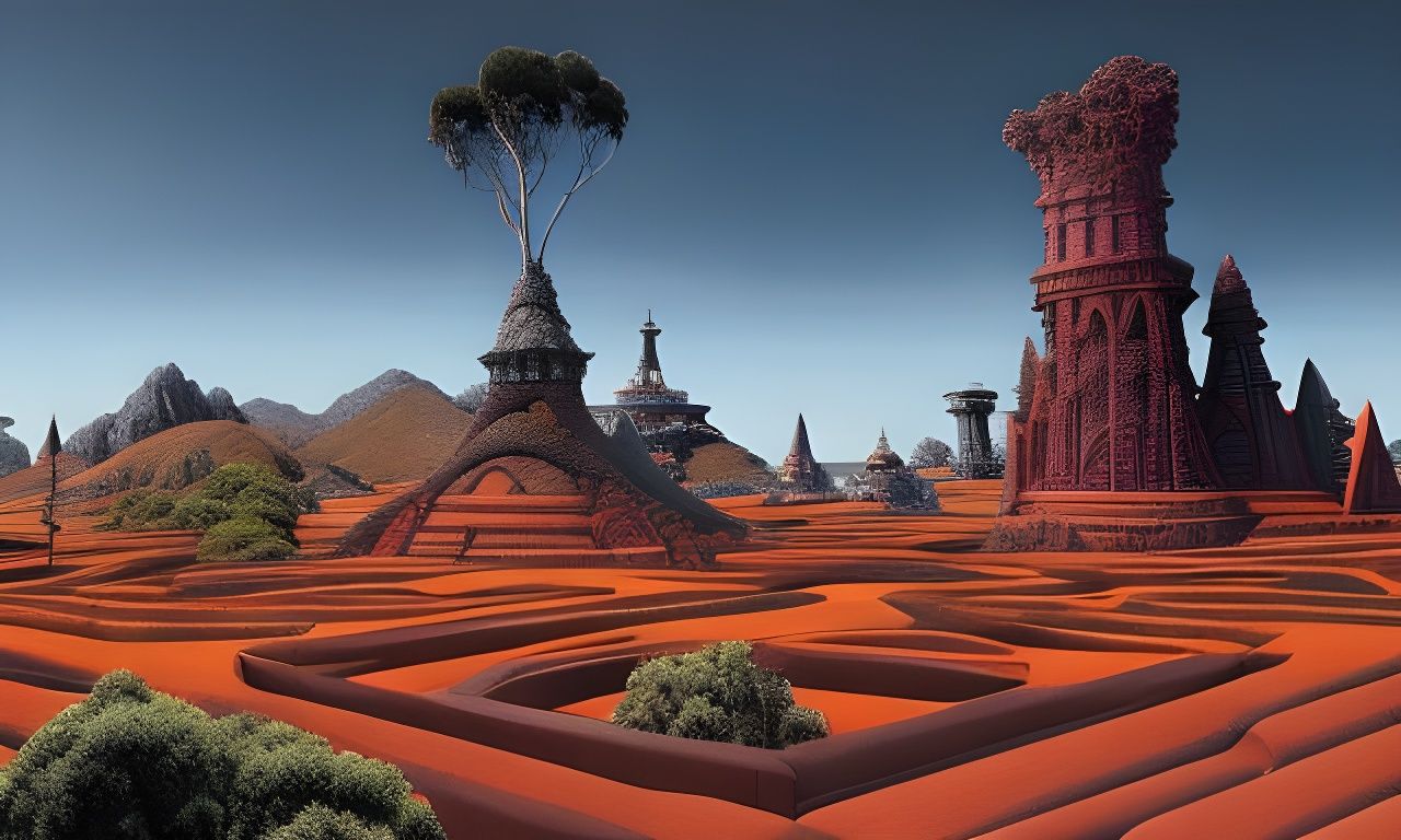 The Australian Ashcombe Maze fantasy