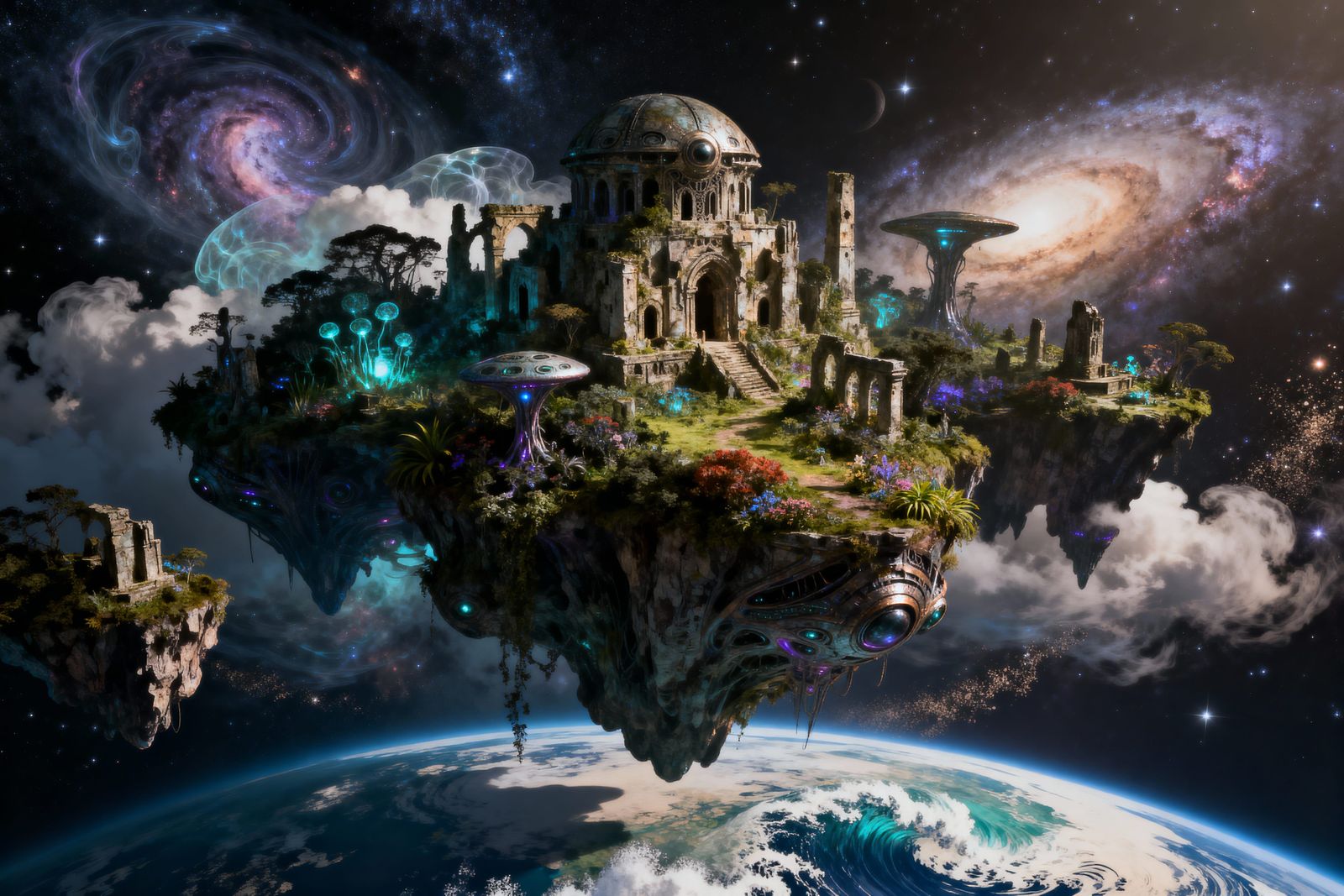 Fantasy Island Ruins in Starry Realm