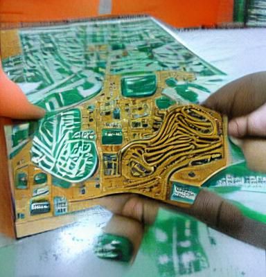 Detailed Printed Circuit Board Close-Up