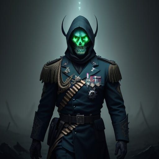 Ethereal Command Sergeant Major in Midnight Blue Ceremonial...