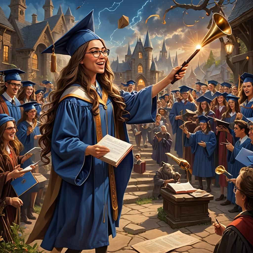 Wizard Presents Diploma to Music Genius Graduate