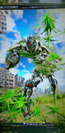 Marijuana Mech Warrior in 8K 3D