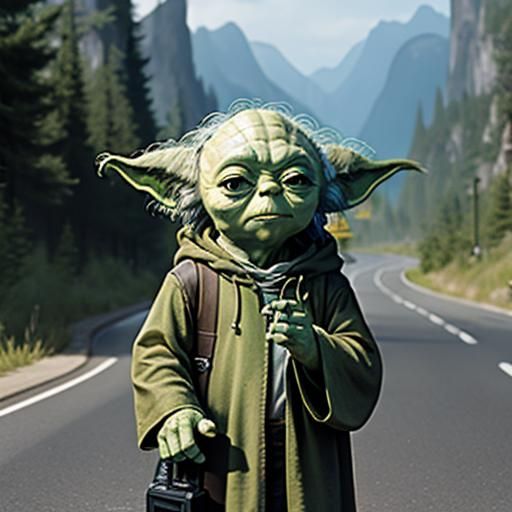 Yoda hitchhiking