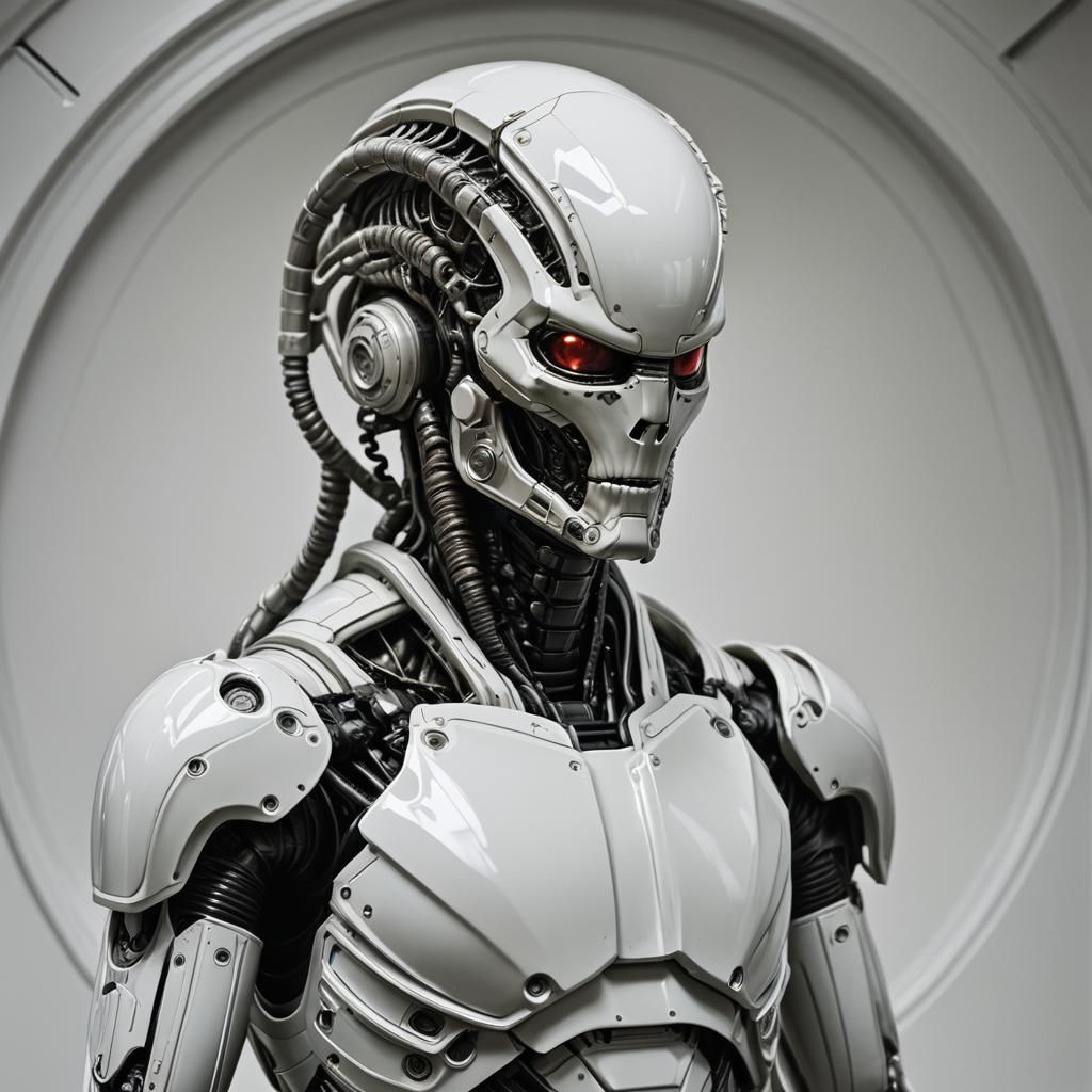 Surreal Portraits of Alien Creatures in White Laboratory