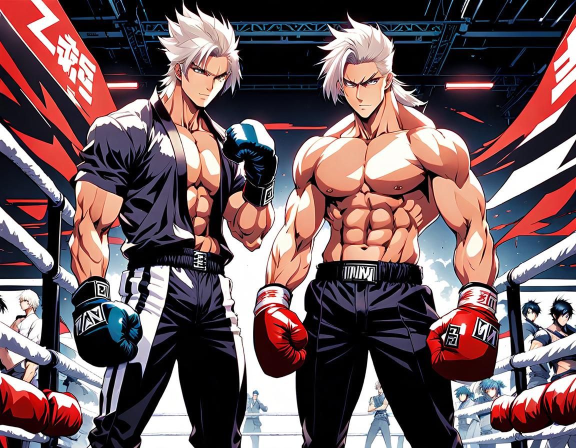 Kpop Idols in Anime Style Boxing Match