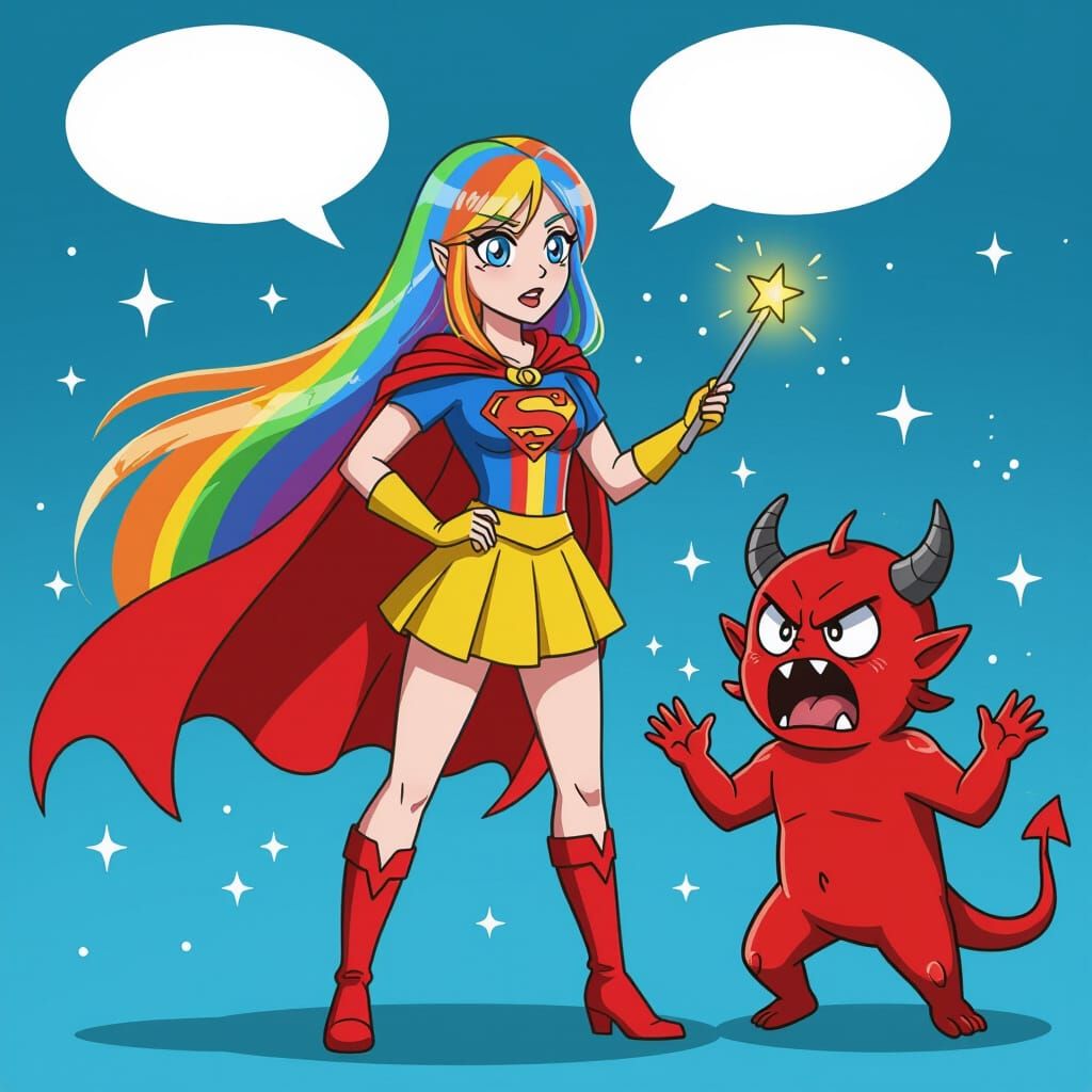 Superheroine Inspires Unruly Students With Magic Wand