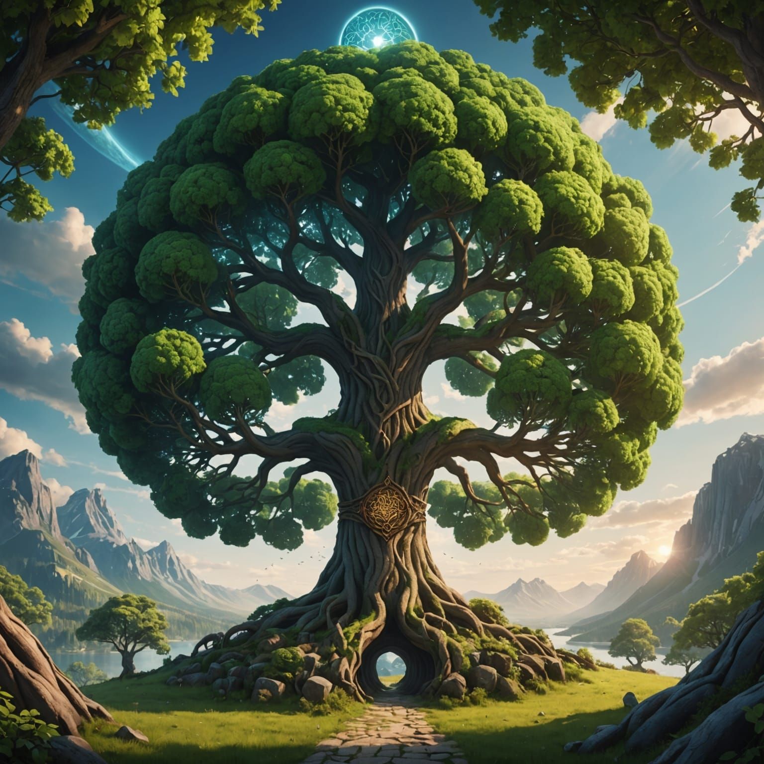 Yggdrasil: AI Interpretation of the World Tree