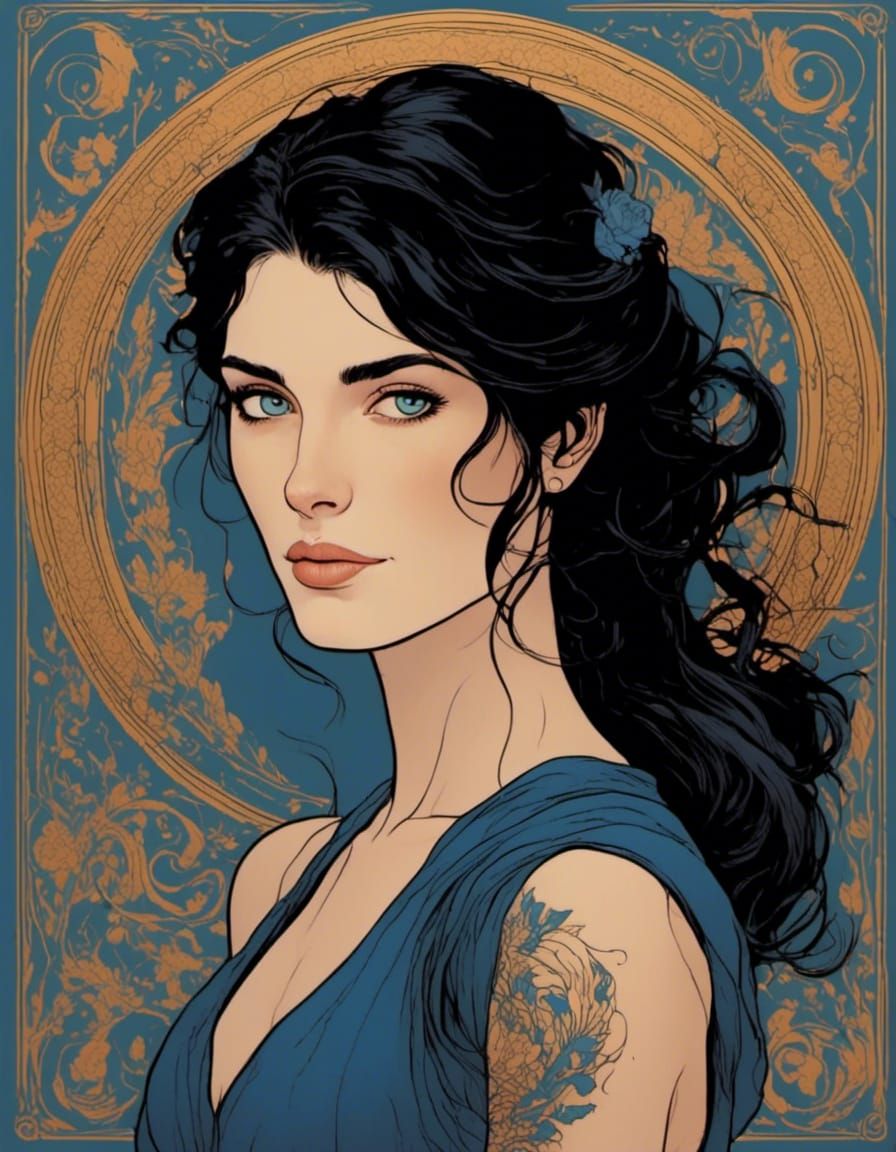 Shadowhunter Anna Lightwood in Palekh Style