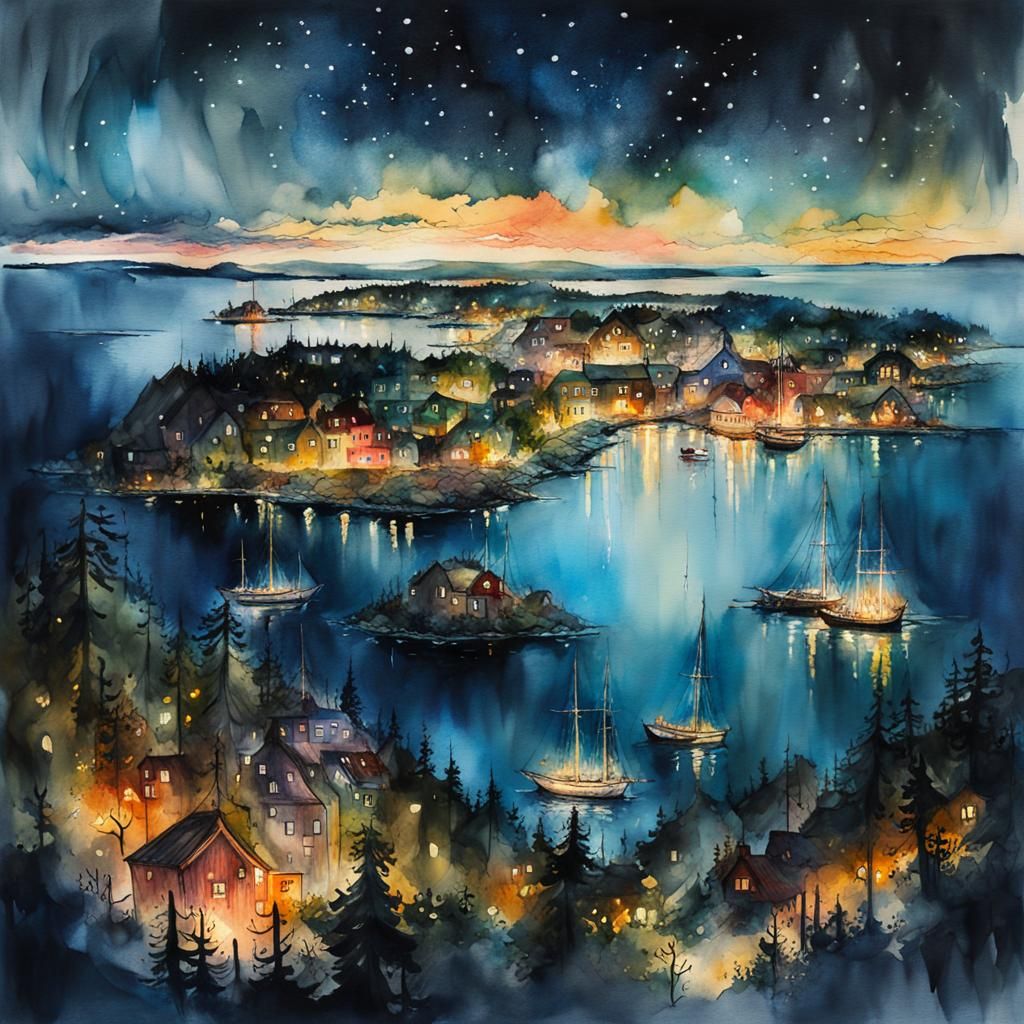 Fantasy Swedish archipelago