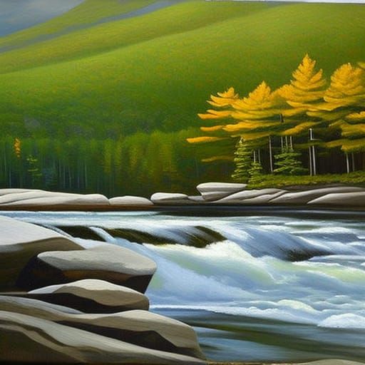 Adirondack Park Oil Painting, New York Landscape