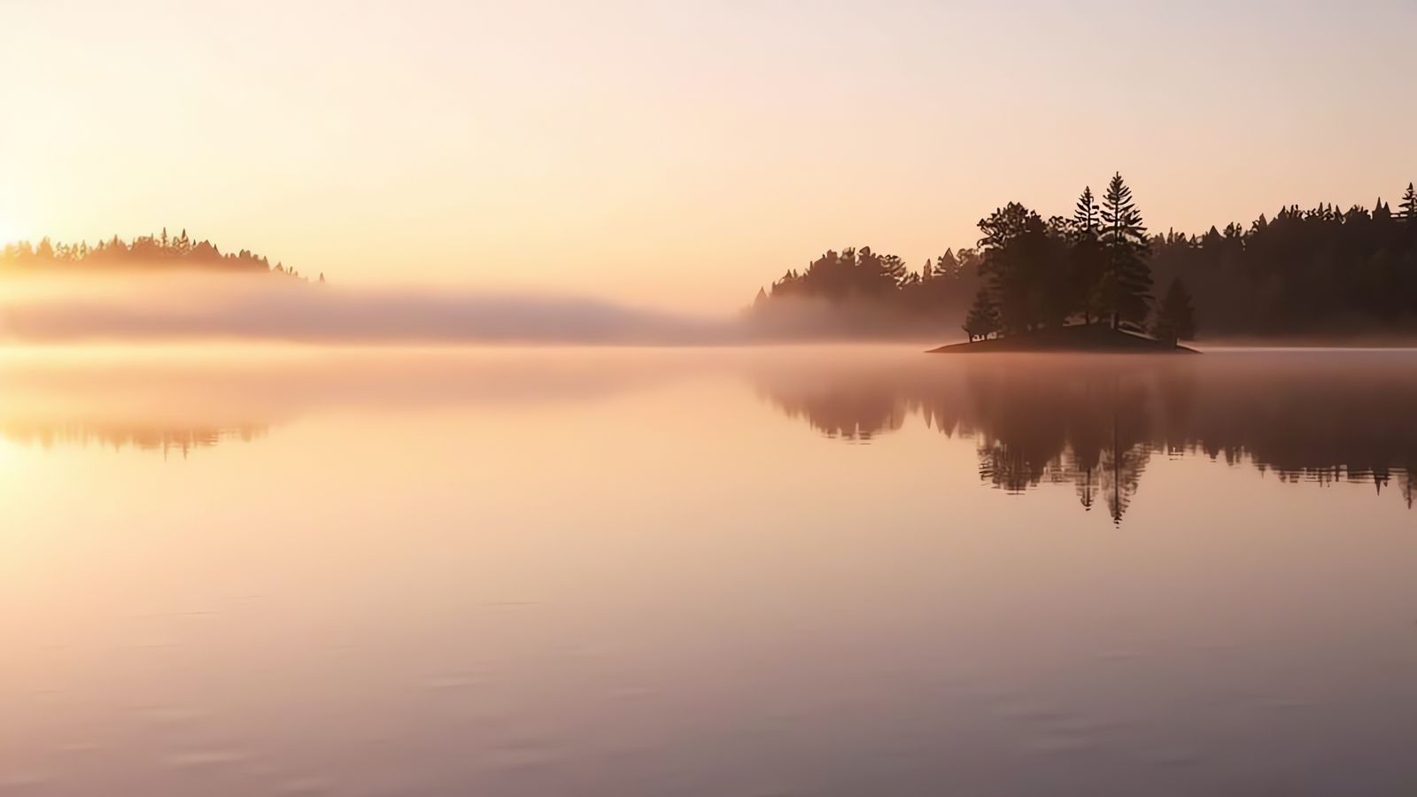 Serene Lake at Sunrise in Pixar Animation Style