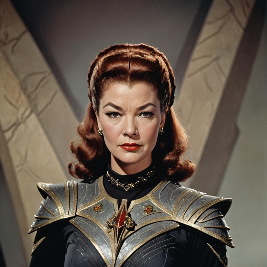 Klingon Warrior Portrait in Full Color