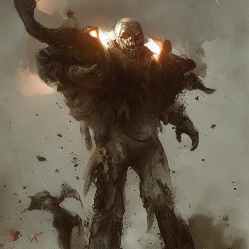 Sinister Guardian in the Style of Rutkowski