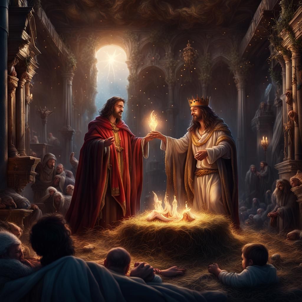 Birth of a Savior: Detailed Matte Painting