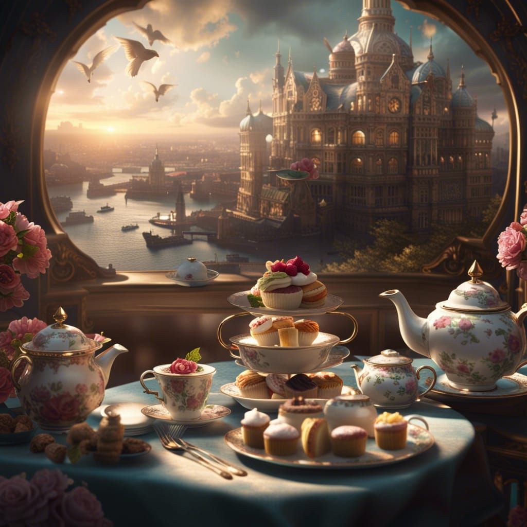 Epic Afternoon Tea: Digital Matte Painting
