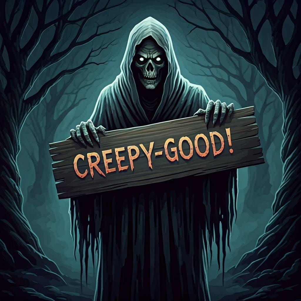 Ethereal Ghost in Dark Fantasy Landscape