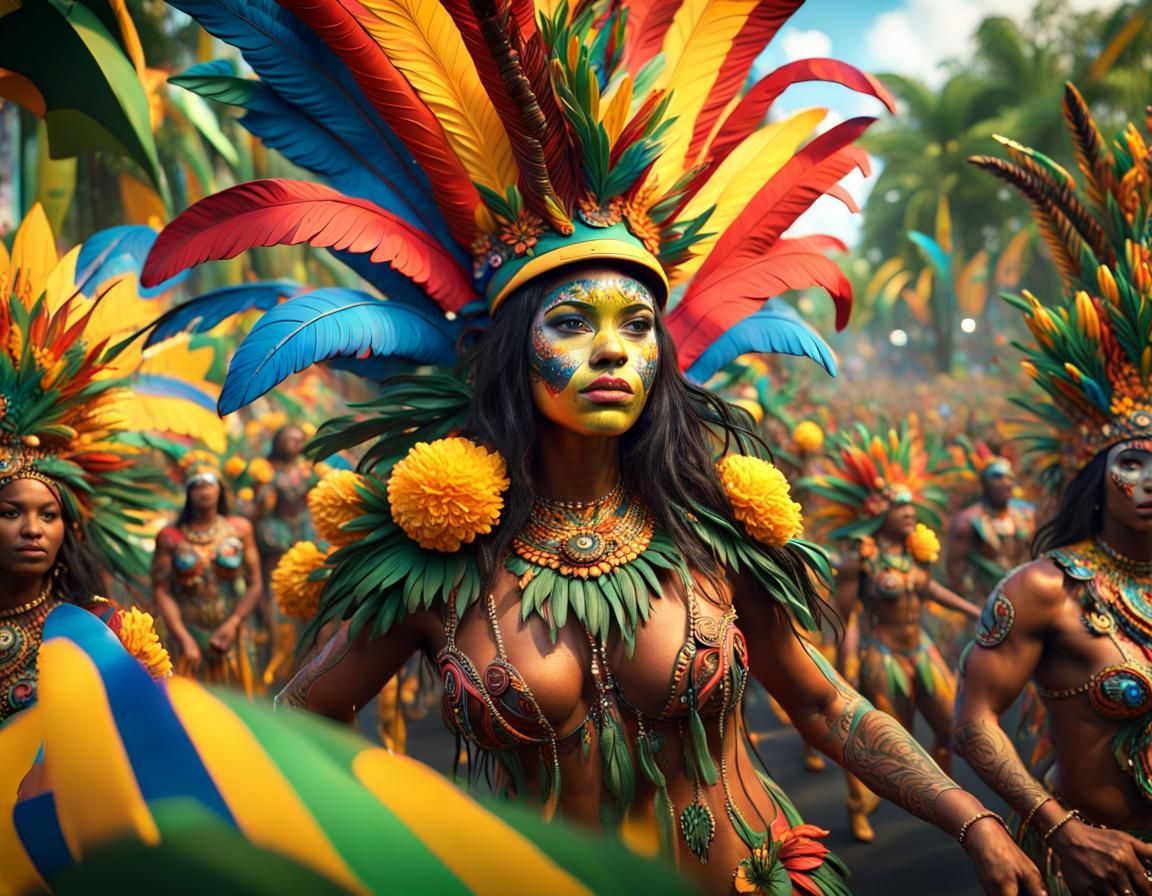 Brazilian Carnival Float Parade in Unreal Engine 5