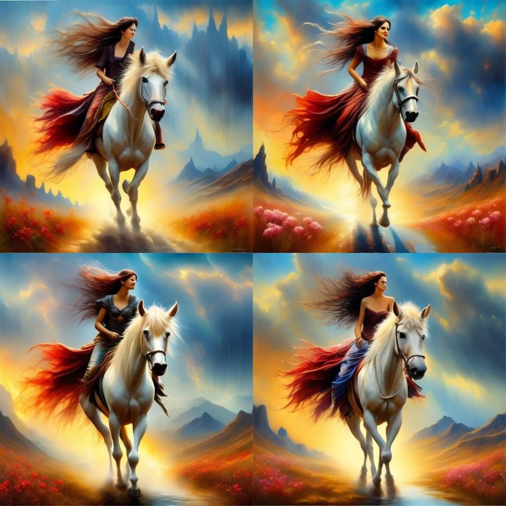 Desert Rainstorm in Rich Oils