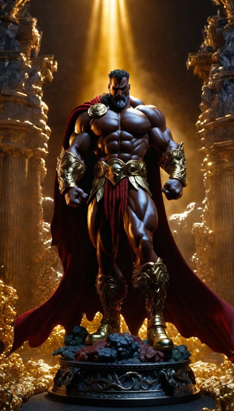 Hercules as Spawn: Hyperrealistic 3D Rendering