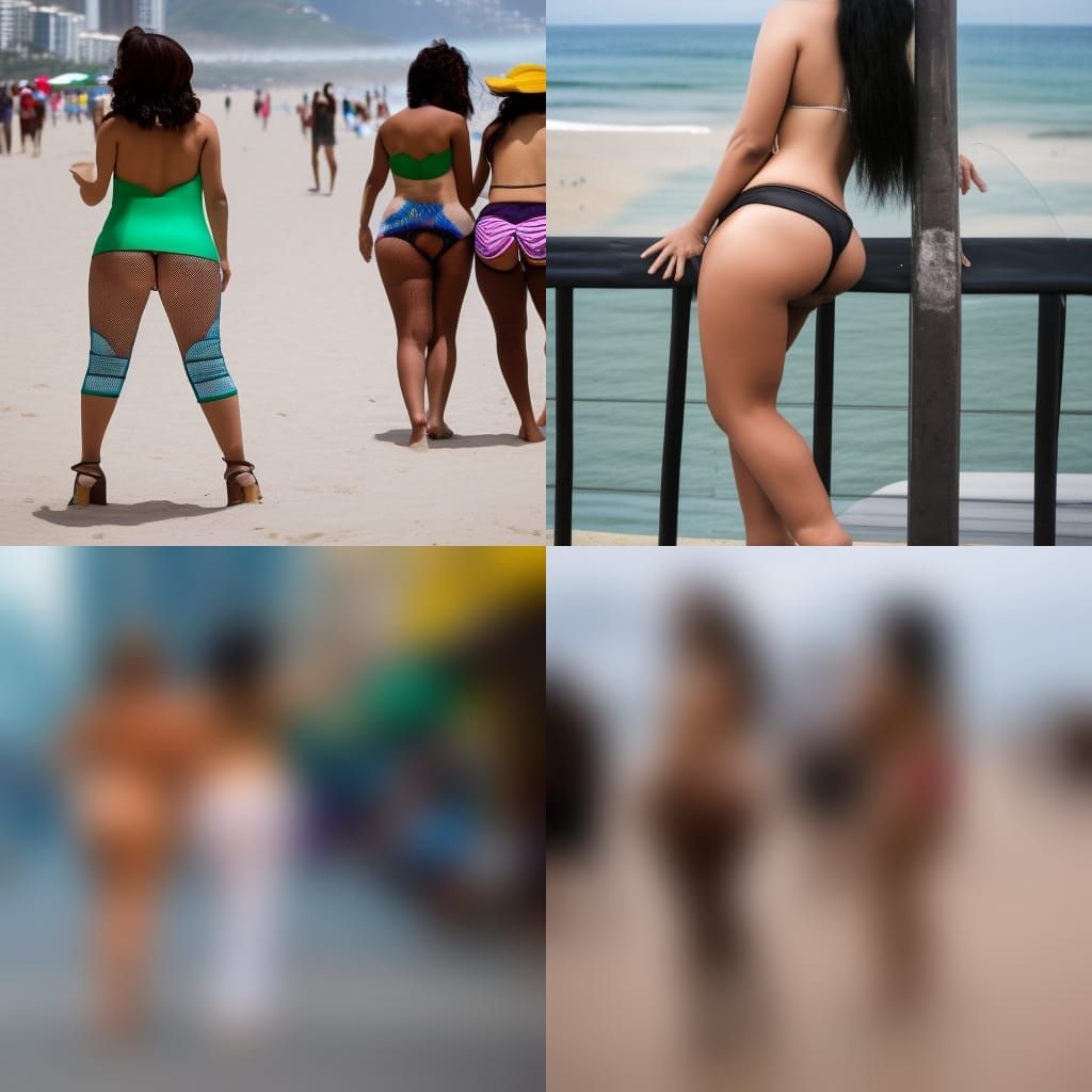 Brazilian Beach Photo Featuring Two Women