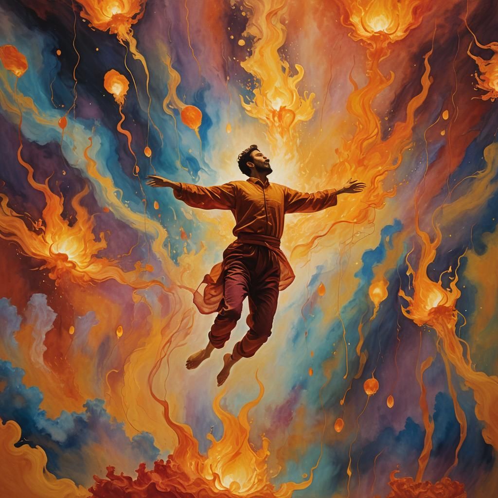 Ethereal Realm: Surrealism in Warm Golden Light