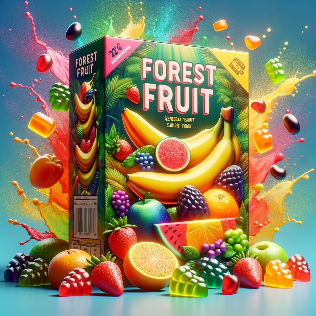 Forest Fruit Snack Box Overflowing with Gummies