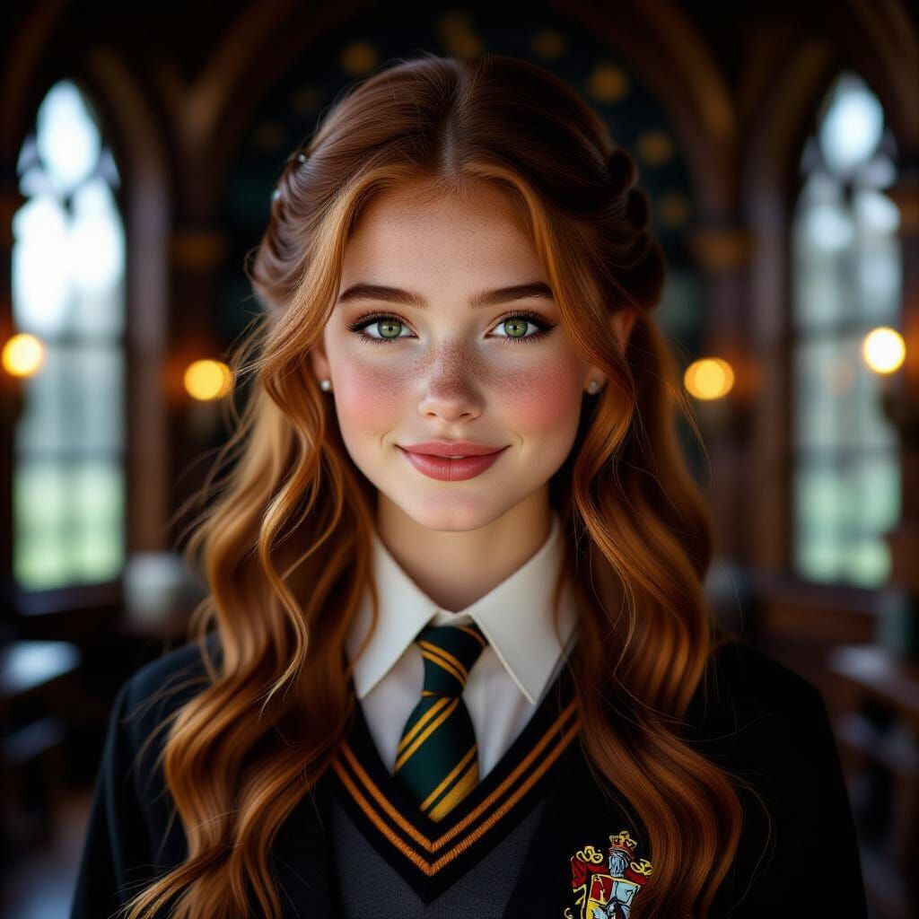 Elegant Witch Portrait in Dreamy Fine Art Style